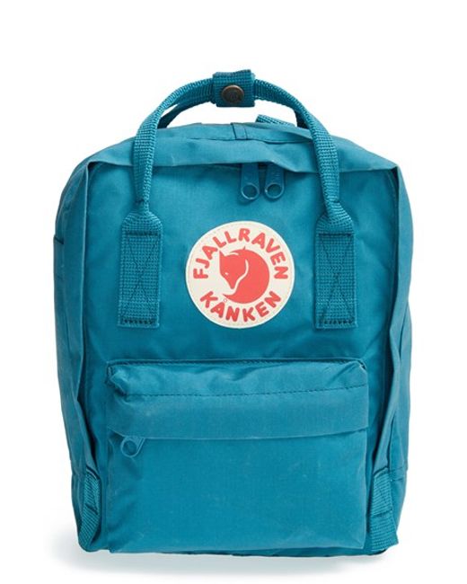 Fjallraven Mini Kanken Water-Resistant Backpack in Blue (OCEAN GREEN ...