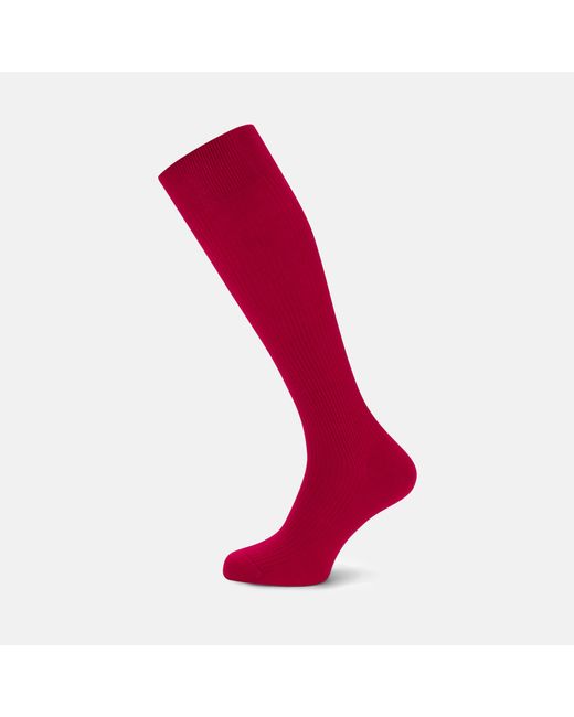 Turnbull & asser Red Long Wool Socks in Red for Men Lyst