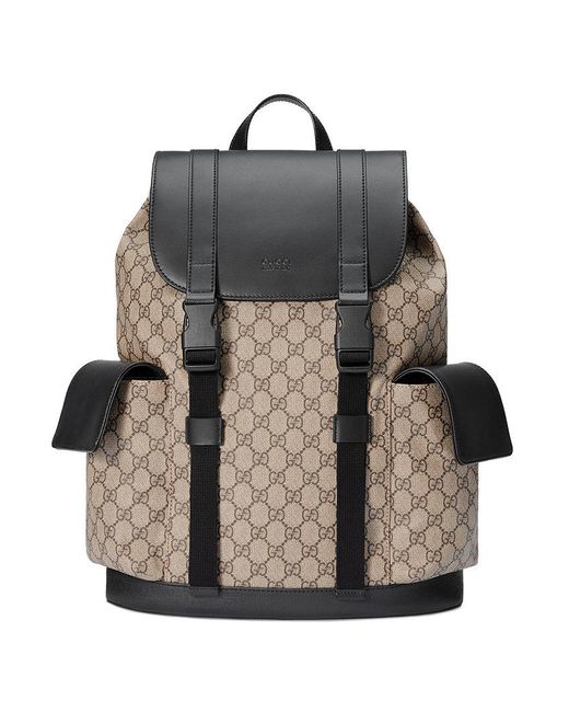 Lyst - Gucci Soft GG Supreme Backpack in Brown for Men