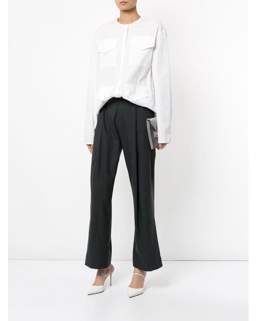 Georgia con de Lyst Camisa Alice de en detalle bolsillo blanco Aqn8w1R