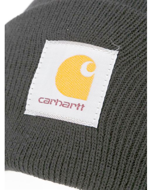 Carhartt Logo Patch Beanie in Black for Men Save 69 Lyst