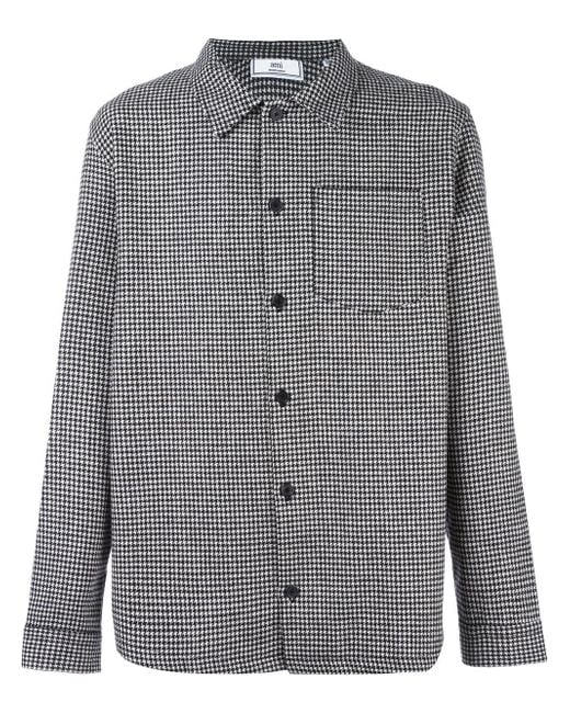 houndstooth overshirt