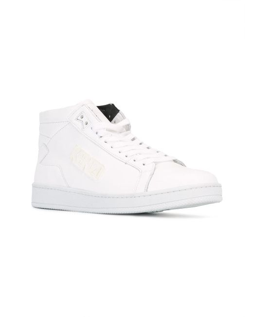 Kenzo Hi-top Sneakers in White for Men | Lyst
