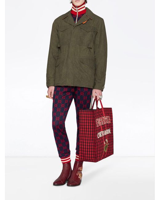 gucci gg jacquard jogging pant