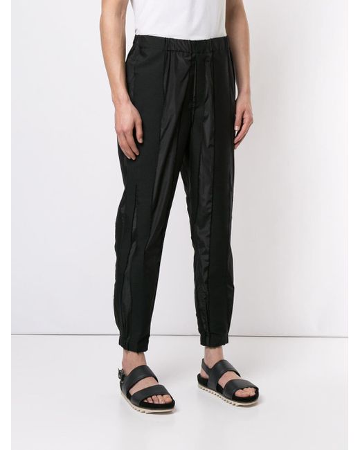 Issey Miyake Distressed Trousers in Black for Men - Lyst