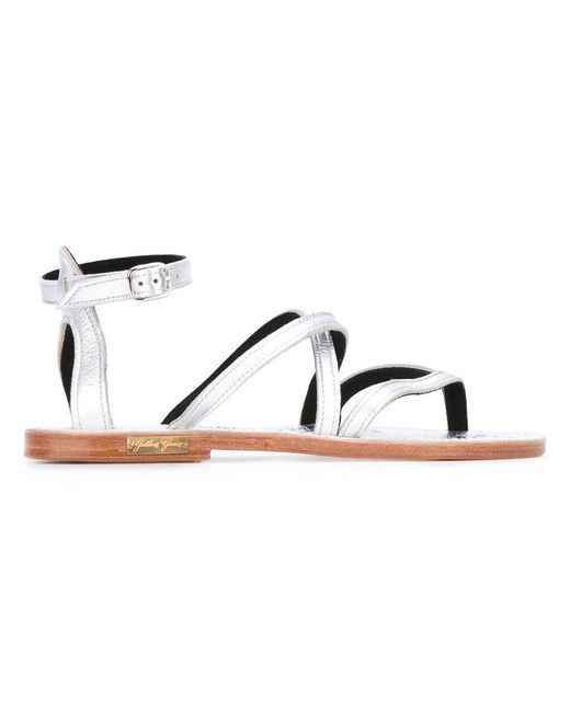 Golden Goose Slide Leather & Suede Sneakers in Ice & Beach | FWRD
