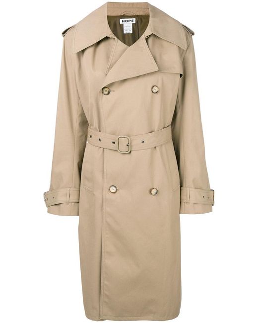 Hope Trench Coat in Brown | Lyst