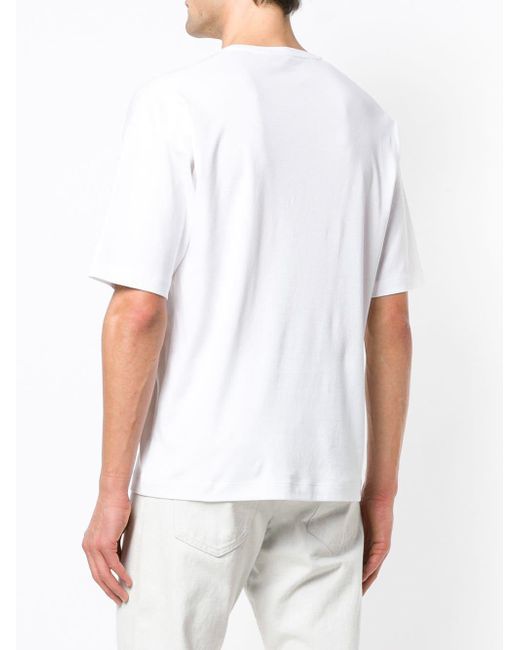 Lyst - Mackintosh White Cotton Crewneck T-shirt Gcs-025 in White for Men