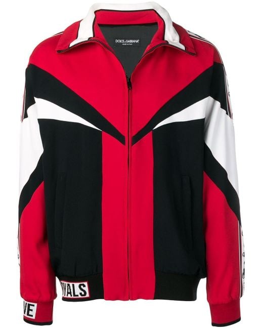 Dolce & Gabbana Synthetic Loose-fit Panda Jacket in Red for Men - Save ...