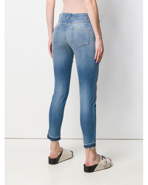 Closed Cropped Skinny Jeans in Blue - Lyst