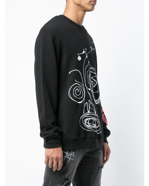 Haculla Drippy Crewneck Sweatshirt in Black for Men - Lyst