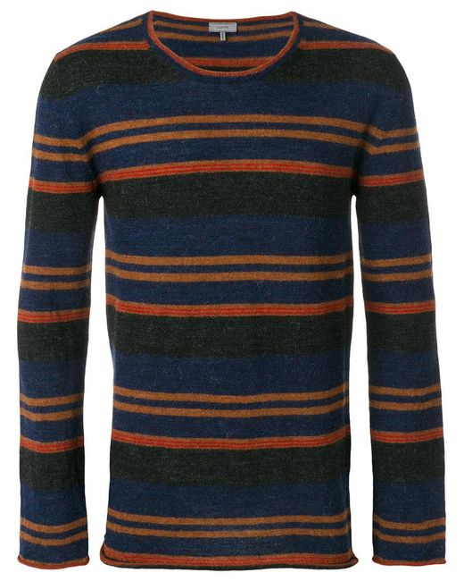 Lanvin Striped Sweater in Blue for Men | Lyst