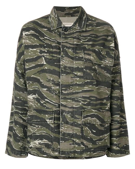 Current/elliott Camouflage Jacket in Green - Save 50% | Lyst