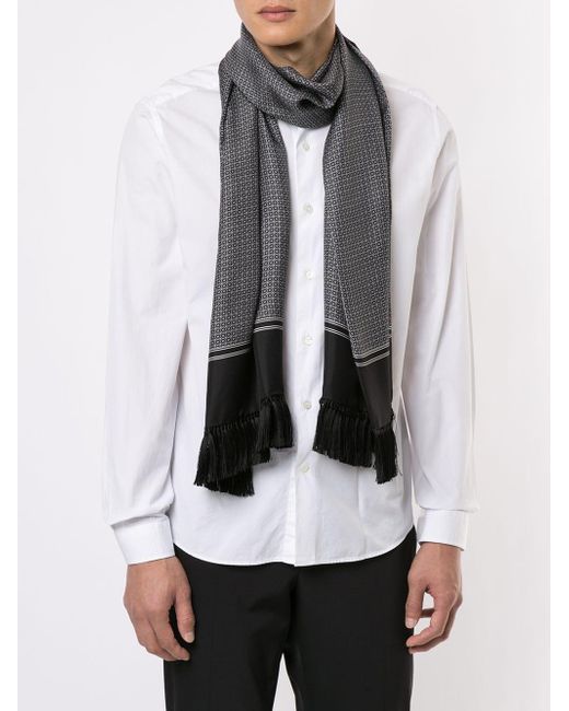 Dolce & Gabbana Printed Stole in Black for Men - Lyst