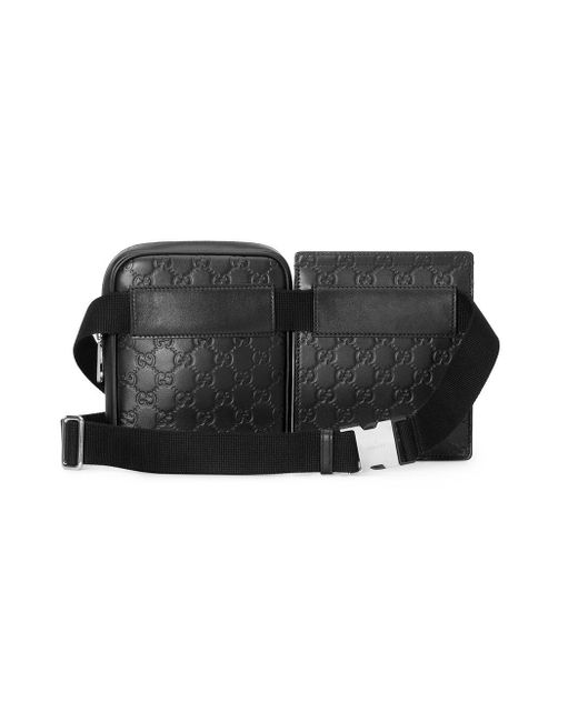 Lyst - Gucci Signature Belt Bag in Black for Men