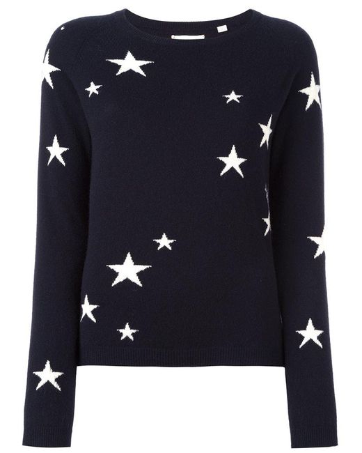 Chinti & Parker Star Intarsia Sweater in Black - Save 58% - Lyst