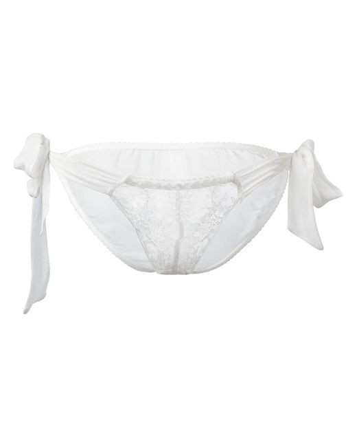 Lyst Gilda & Pearl Ava Tieside Knickers in White
