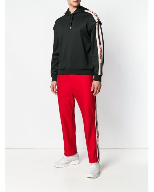 Gucci Side Stripe joggers in Red for Men - Lyst