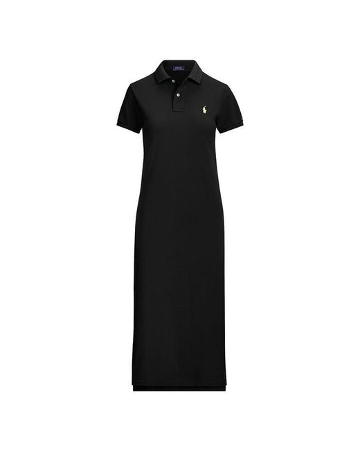 Polo Ralph Lauren Polo Womens Pony Polo Midi Dress in Black - Save 54% - Lyst