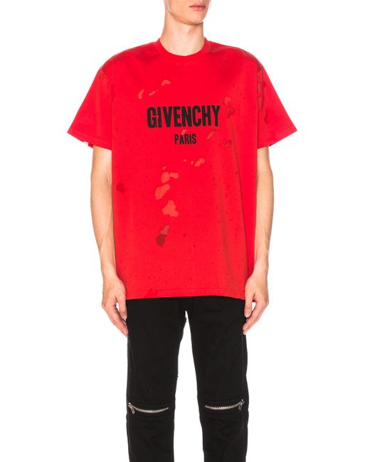 givenchy paris t shirt destroyed