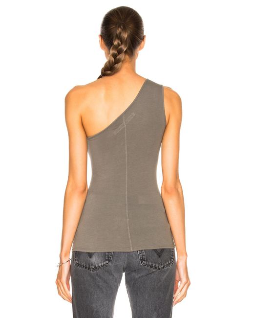 one shoulder tank too