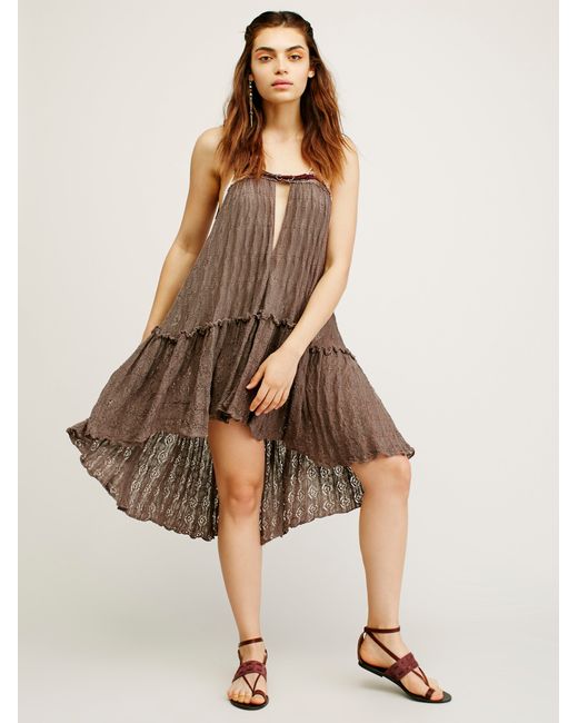 free malia tunic in brown chocolate save 59 lyst free malia tunic in brown chocolate save 59 lyst