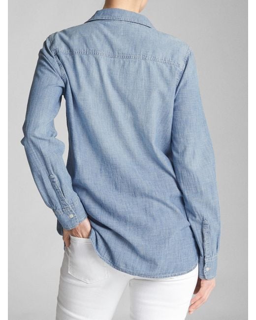 gap fitted boyfriend shirt