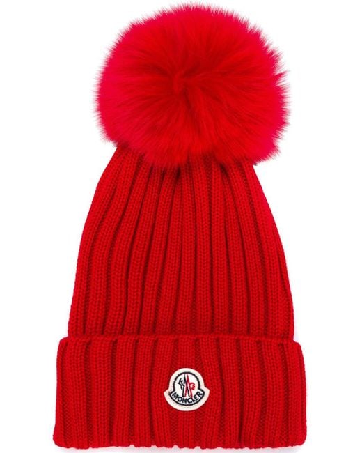moncler red beanie moncler red beanie