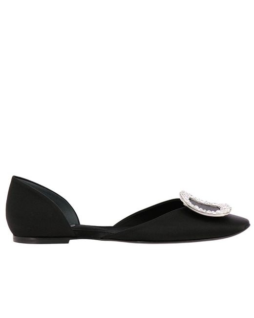 roger vivier chips flats
