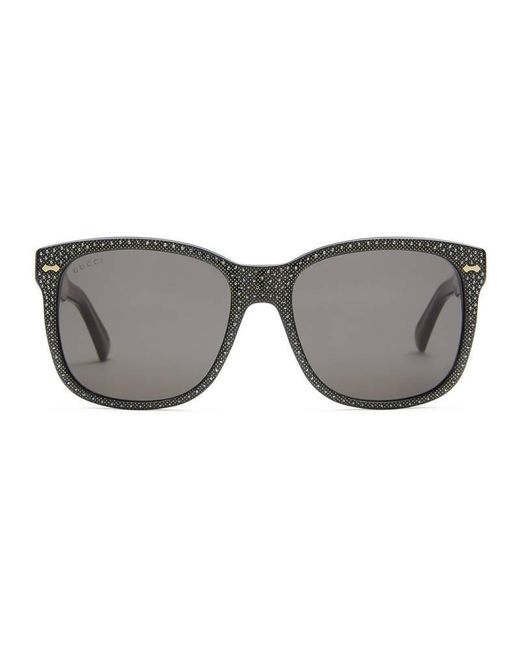 Sunglasses with gucci rhinestones black gta