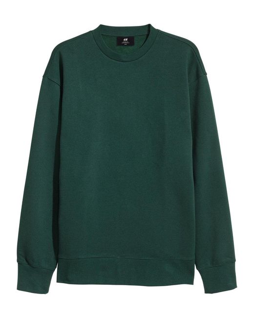 green sweatshirt h&m