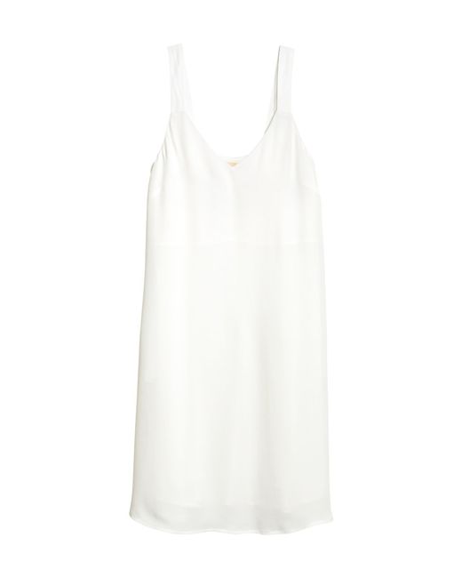 H&m Vneck Dress in White Save 35 Lyst