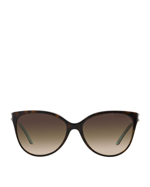 Lyst Tiffany And Co Cat Eye Sunglasses In Brown