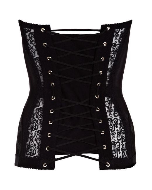 Agent provocateur Mercy Lace and Tulle Corset in Black - Save 17% | Lyst