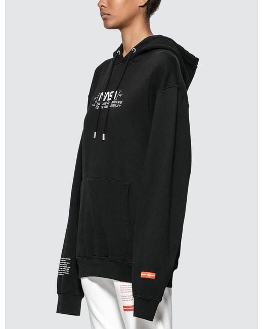 Heron Preston Cotton Nasa Manual Hoodie In Black Lyst