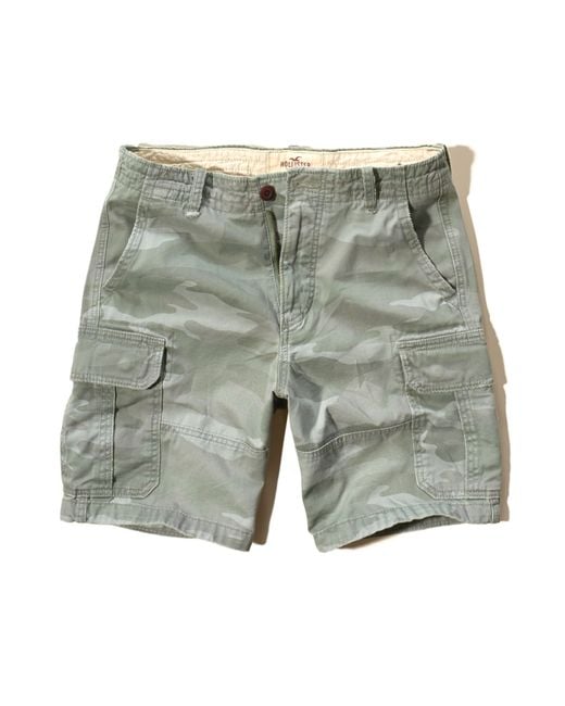 Hollister Classic Fit Cargo Shorts in Green for Men | Lyst