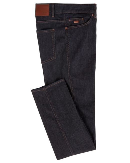 BOSS Cotton Slim-fit Jeans In Stretch Denim in Dark Blue (Blue) for Men ...