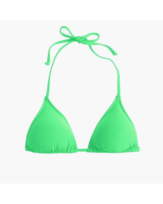 Lyst - J.Crew String Bikini Top in Green