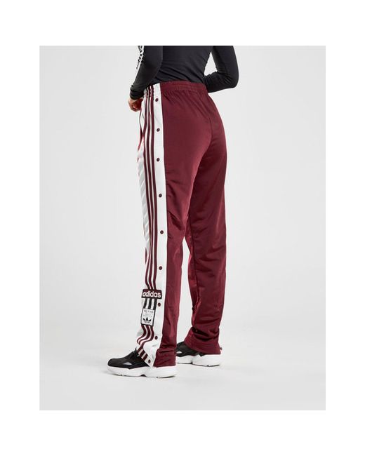 adidas popper pants red