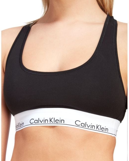 Calvin klein Bralette in Black | Lyst