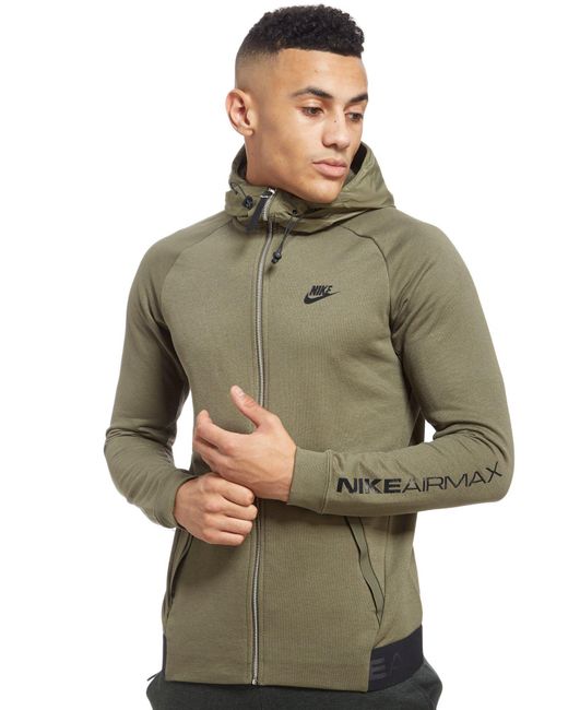 Lyst - Nike Air Max Full Zip Hoodie in Green for Men - Save 28%