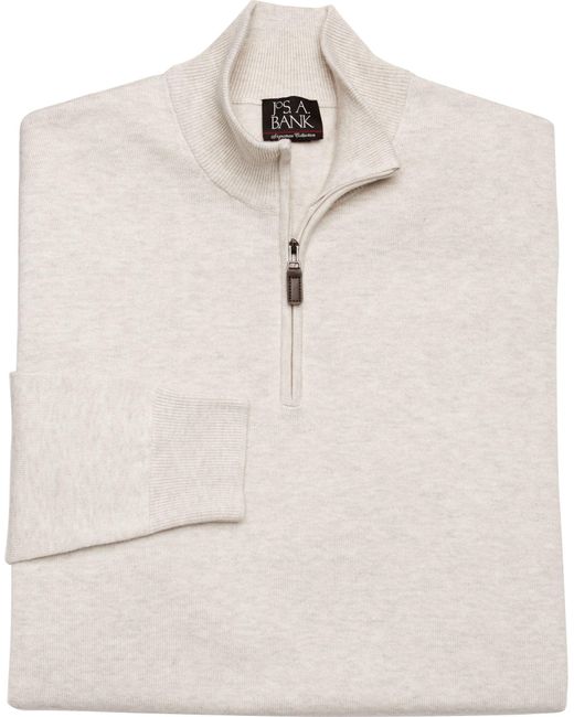 Lyst - Jos. A. Bank Signature Quarter-zip Sweater Big And Tall in ...