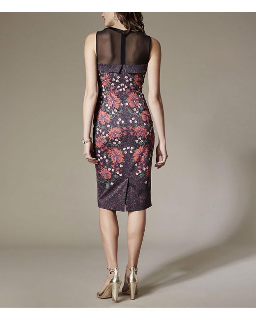 karen millen floral bodycon dress