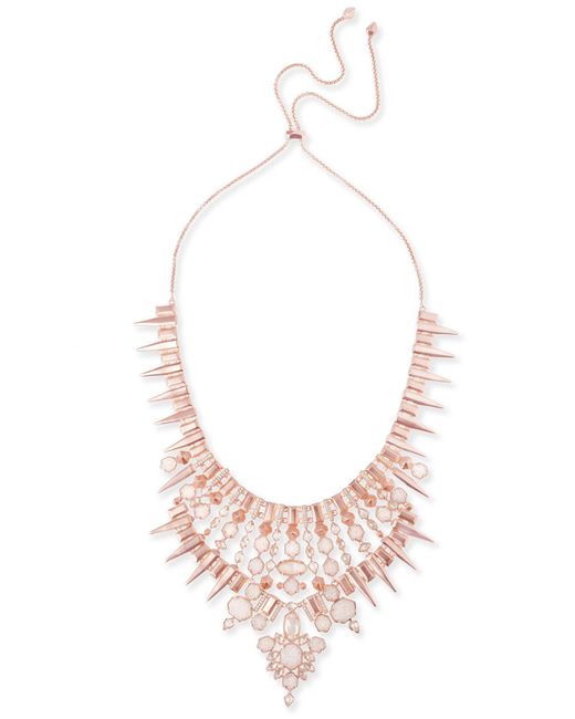 Lyst Kendra Scott Seraphina Statement Necklace In Champagne Kendra Scott Multicolor Seraphina Statement Necklace In Champagne Lyst