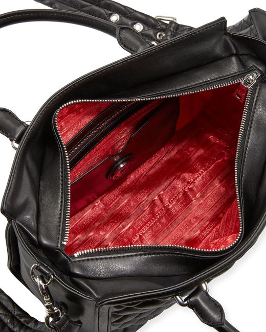 Lyst - Love Moschino Quilted Zip Top-handle Shoulder Bag in Black