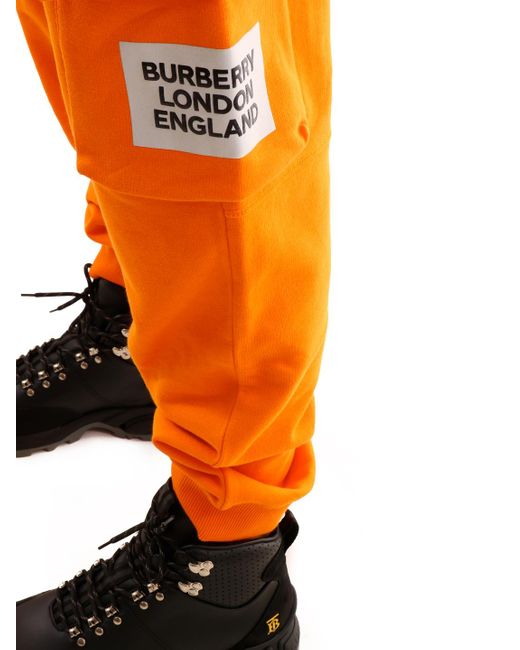 orange jogging pants