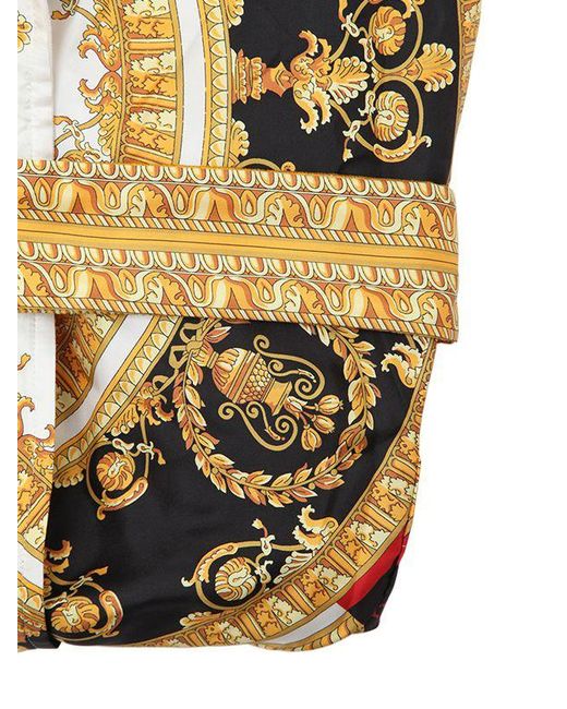 Lyst - Versace I Love Baroque Printed Silk Robe