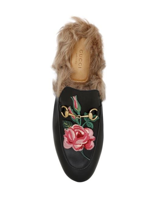 princetown fur lined mule