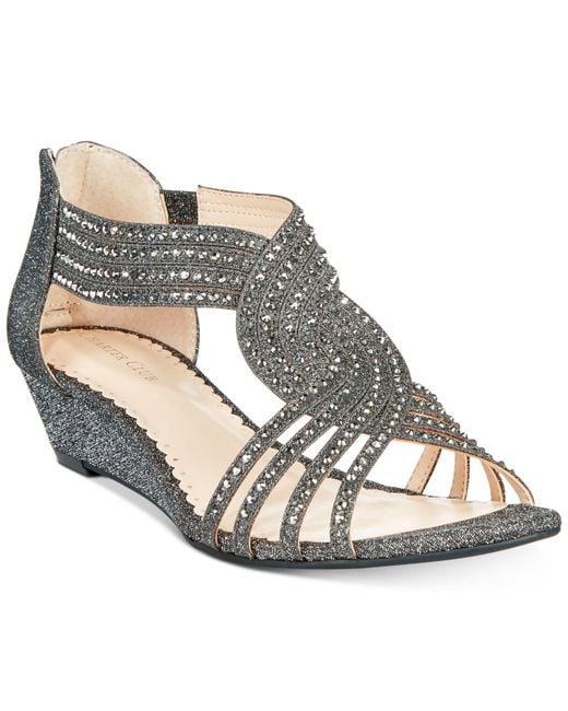Lyst Charter Club Ginifur Wedge Sandals, Created For Macy's