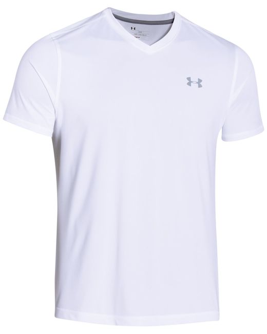 Under armour Men's V-neck Tech T-shirt in White for Men - Save 44% | Lyst